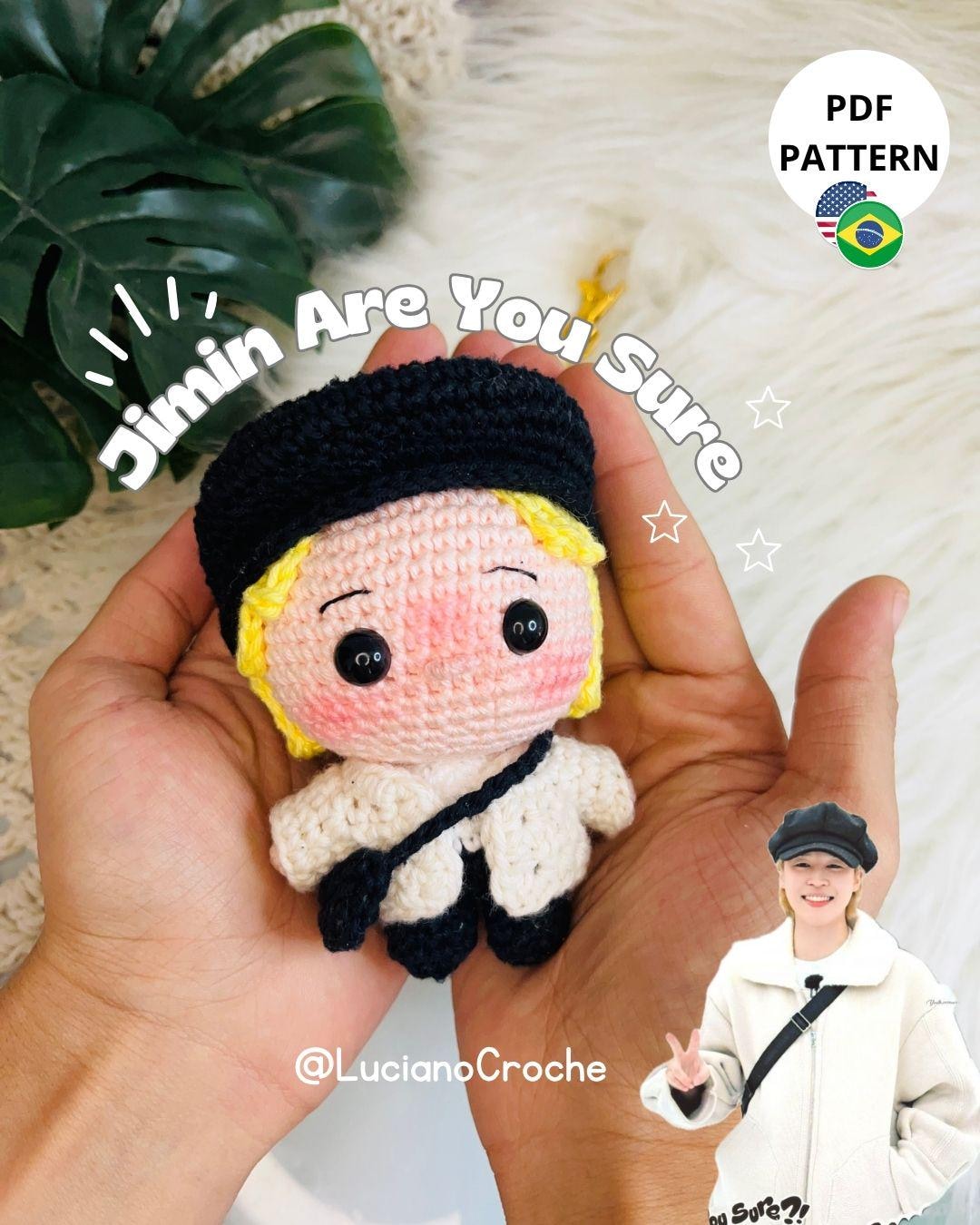 PDF: PARK JIMIN Are You Sure Crochet Pattern, Bts, Kpop Amigurumi