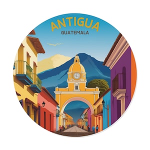 Antigua - Guatemala - Central America Vinyl Sticker Decal - Travel, Laptop, Notebook, Journal, Waterproof, Scrapbook, Car, Backpacking