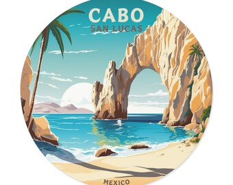 Cabo San Lucas, Mexico Vinyl Sticker Decal - Travel, Luggage, Laptop, Notebook, Journal, Gift, Waterproof, Scrapbook, Helmet, Car, Vacation