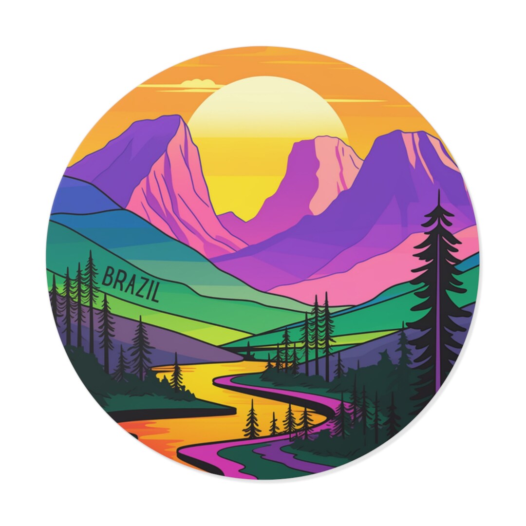 Sticker B Rasil Brazil Vinyl Sticker Decal-travel, Luggage, Laptop, Notebook, Journal ...