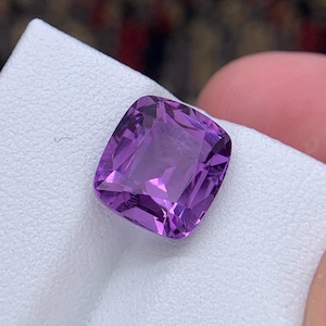 Peça de esculpir olho de Ametista 4,85 cartas | 10x9x7mm | Roxo | Almofada