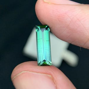 2 carats Beautiful Tourmaline from Afghanistan | 13.8x4.6x3.4mm | Baguette cut