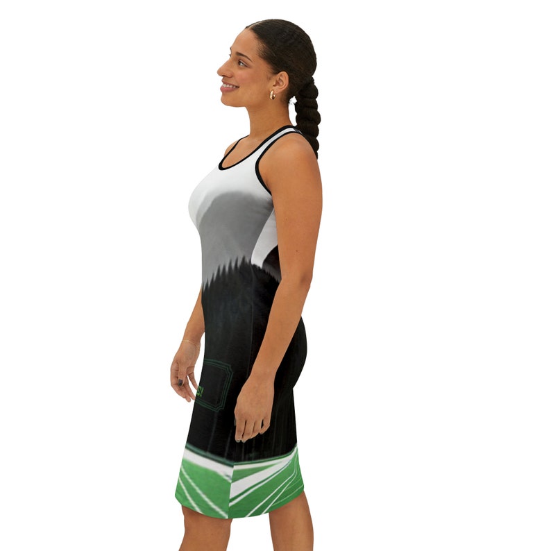 Women's Racerback Dress AOP Athletic. Born to Compete Contemporary and sports dress / overwear zdjęcie 5