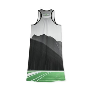 Women's Racerback Dress AOP Athletic. Born to Compete Contemporary and sports dress / overwear zdjęcie 3