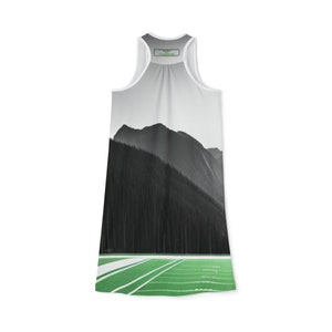 Women's Racerback Dress AOP Athletic. Born to Compete Contemporary and sports dress / overwear zdjęcie 9