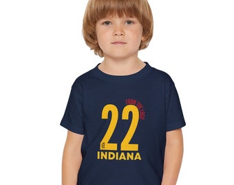 De The Logo 22 T-shirt Caitlin Clark pour tout-petits, T-shirt de basket-ball Caitlin Clark Fever pour tout-petits, T-shirt Caitlin Clark Indiana pour tout-petits