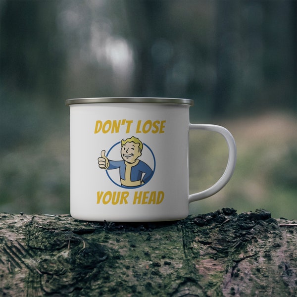 Fallout Mug, Don't Lose Your Head, Gamer Coffee Cup, Vintage Style, Fallout 2024 Series, Prime Video, Fallout Boy Mug, Thumbs Up