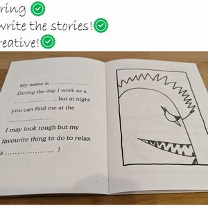 Monster Mania: A book for little Monsters Colouring Creative Writing Funny image 2