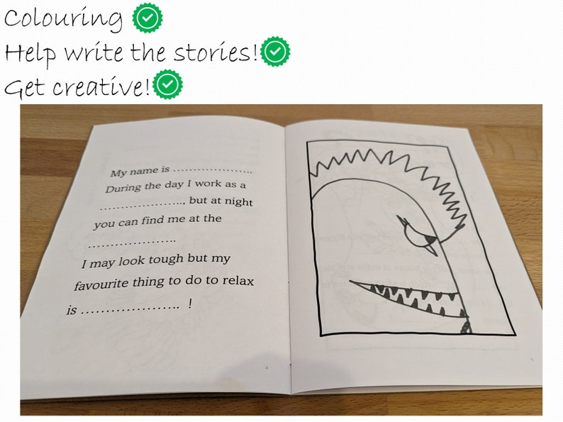 Monster Mania: A book for little Monsters Colouring Creative Writing Funny image 2