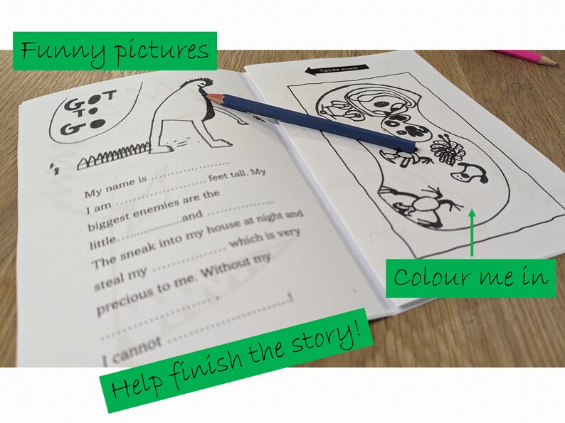 Monster Mania: A book for little Monsters Colouring Creative Writing Funny image 3