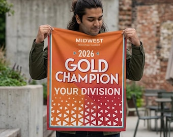 Regional Summit  Championships Replica Mini Banner - Gold
