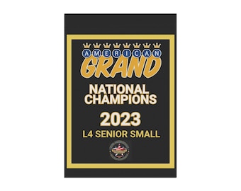 American Grand National Champions Mini Banner – L4 Senior Small Replica