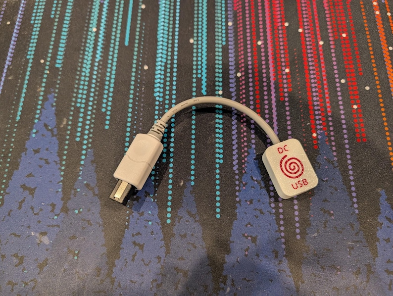 USB2DC: USB till Dreamcast-kontrolladapter USB-C (pigtail)