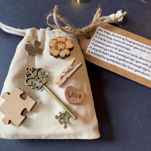 Engagement Gift, Little Pocket of Engagement Wishes, Token Gifts, Couples Keepsake, Small Engagement Present, Good Luck, Thoughtful Gifts