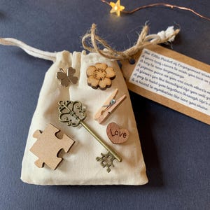 Engagement Gift, Little Pocket of Engagement Wishes, Token Gifts, Couples Keepsake, Small Engagement Present, Good Luck, Thoughtful Gifts