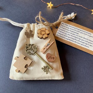 Engagement Gift, Little Pocket of Engagement Wishes, Token Gifts, Couples Keepsake, Small Engagement Present, Good Luck, Thoughtful Gifts