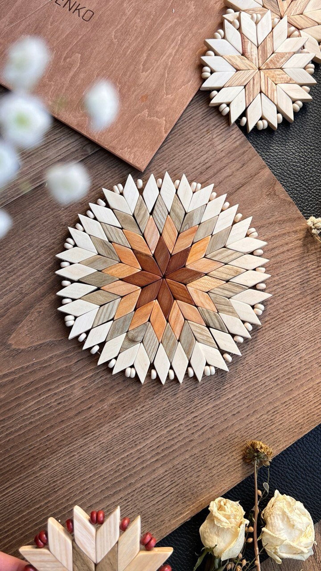 Wooden Stands for Hot. Wood Hot Pads, Kitchen Decor, Wooden Coasters