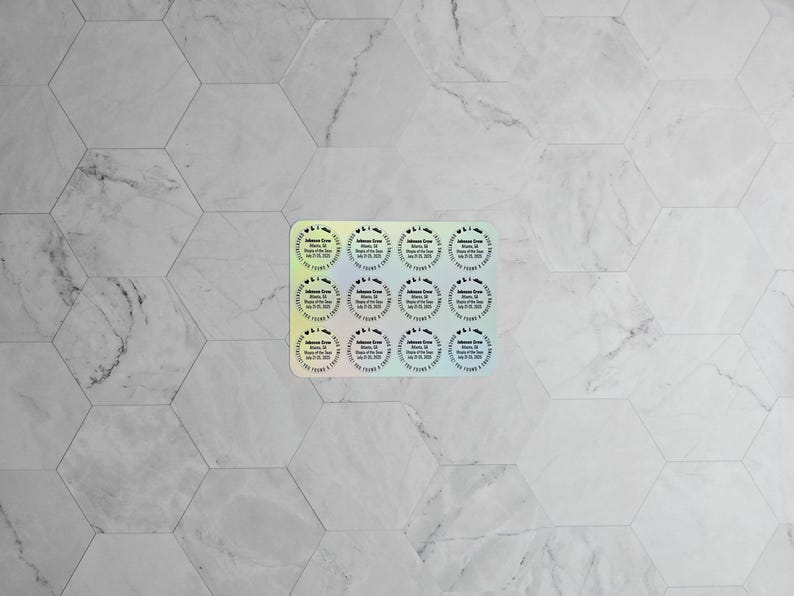 Duck Tag Stickers Personalized Holographic Cruising Duck Tags Carnival Royal Caribbean Disney Cruise NCL Rubber Duckie Cute Gifts For Cruise image 4