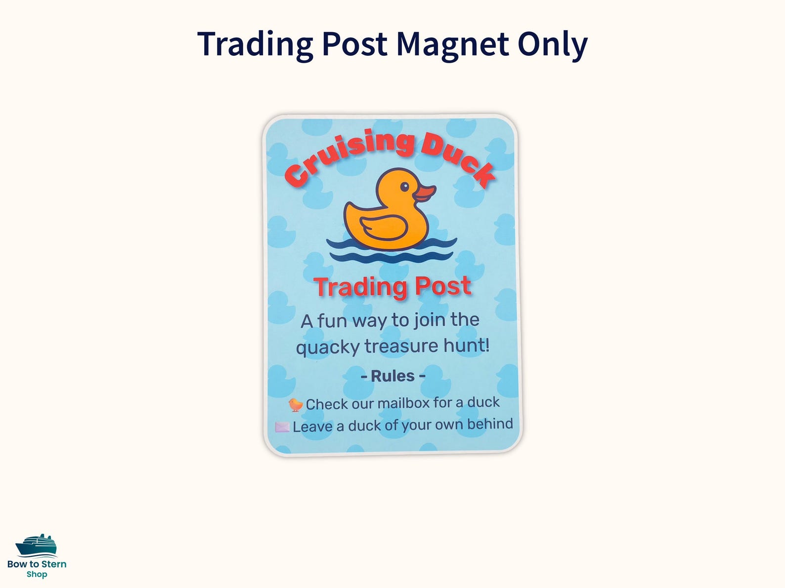 Cruising Duck Trading Post Magnet for Cruise Door Decorating | Duck ...