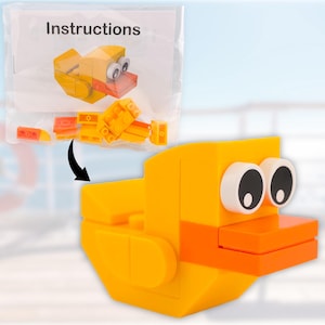 Brick Built Duck Kit LEGO Compatible With Custom Step by Step Instruction Booklet 100% New High Quality Bricks | Cruising Duck or FE Gift