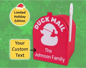 Holiday Edition Personalized Cruising Duck Mailbox Door Magnet | Christmas Cruise Duck Exchange | Duck Mail Magnet | Festive Fun Cruise Gift