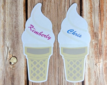 Cruise Door Magnet Vanilla Ice Cream Personalized Funny Carnival Royal Caribbean Disney Cruise Door Sign Decoration Gift for Cruiser NCL MSC