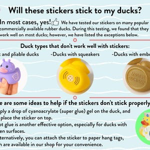 Duck Tag Stickers Personalized Cruise Duck Tag Decals Magnet Duck Tags Royal Caribbean Carnival Disney Cruise Rubber Duck Tags Family Cruise image 9