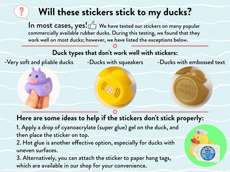 Duck Tag Stickers Personalized Cruise Duck Tag Decals Magnet Duck Tags Royal Caribbean Carnival Disney Cruise Rubber Duck Tags Family Cruise image 9
