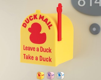 Mini imán para buzón de pato de crucero / Deja un pato y llévate un pato por correo / Accesorio divertido para cruceros / Decoración para puerta de barco / Regalo esencial para cruceros