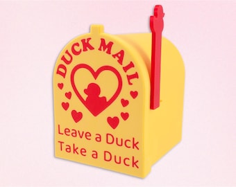 Cruise Duck Mailbox Door Magnet – Heart Edition | Personalized "Leave a Duck" "Take a Duck" Exchange for your Cabin