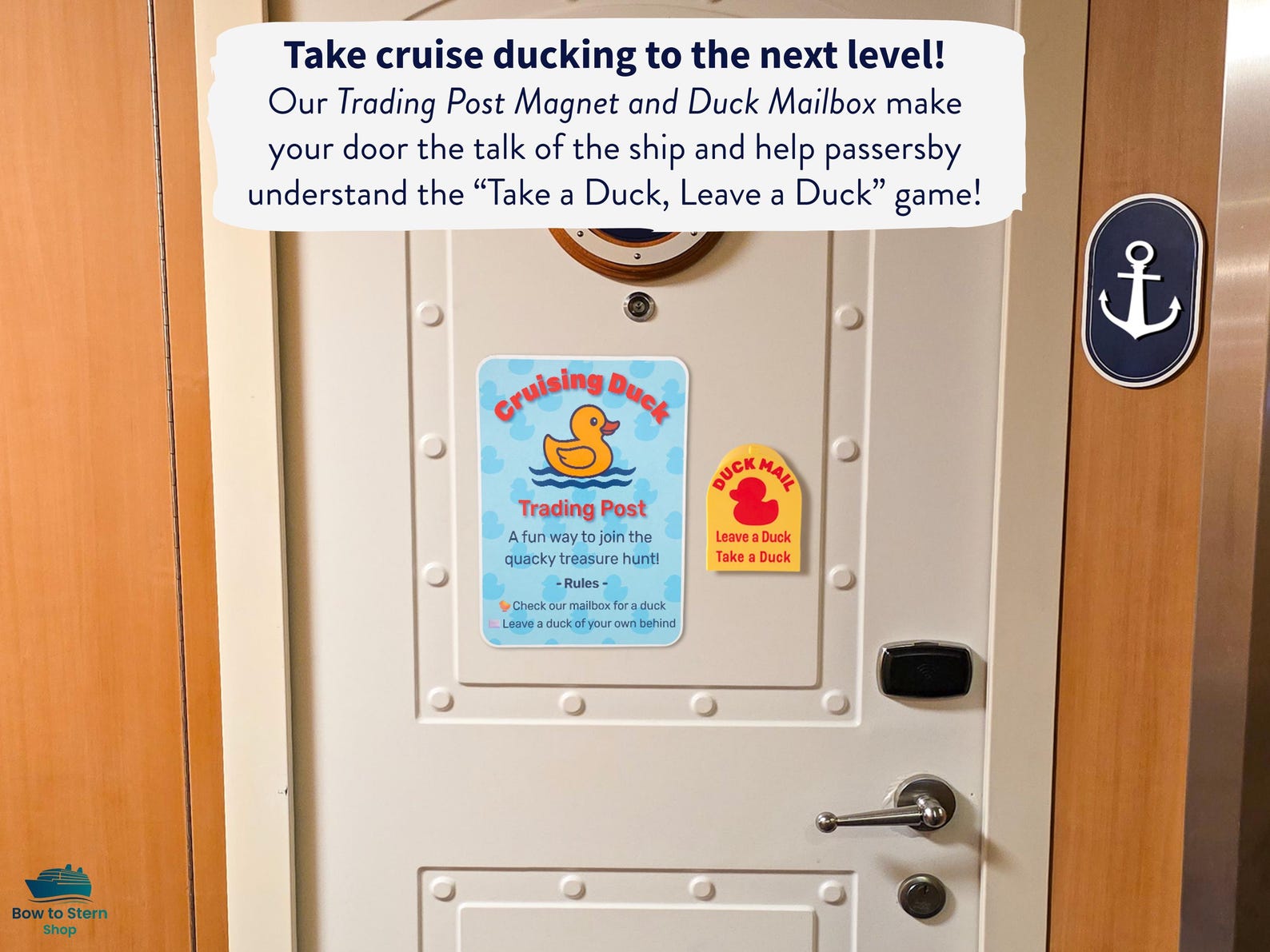 Cruising Duck Trading Post Magnet for Cruise Door Decorating | Duck ...