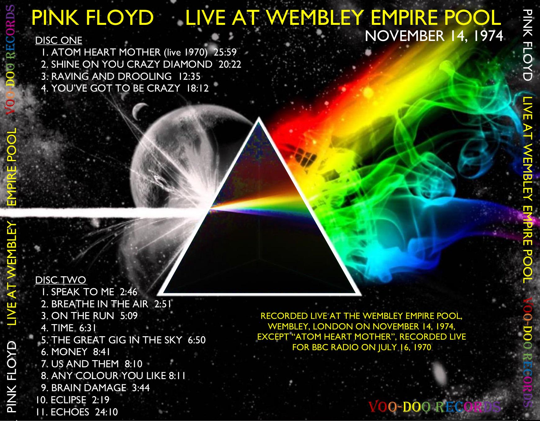 Pink Floyd - Live At Wembley Empire Pool 1974 2-CD Live Dark Pink Floyd - Live At Wembley Empire Pool 1974 2-CD Live Dark