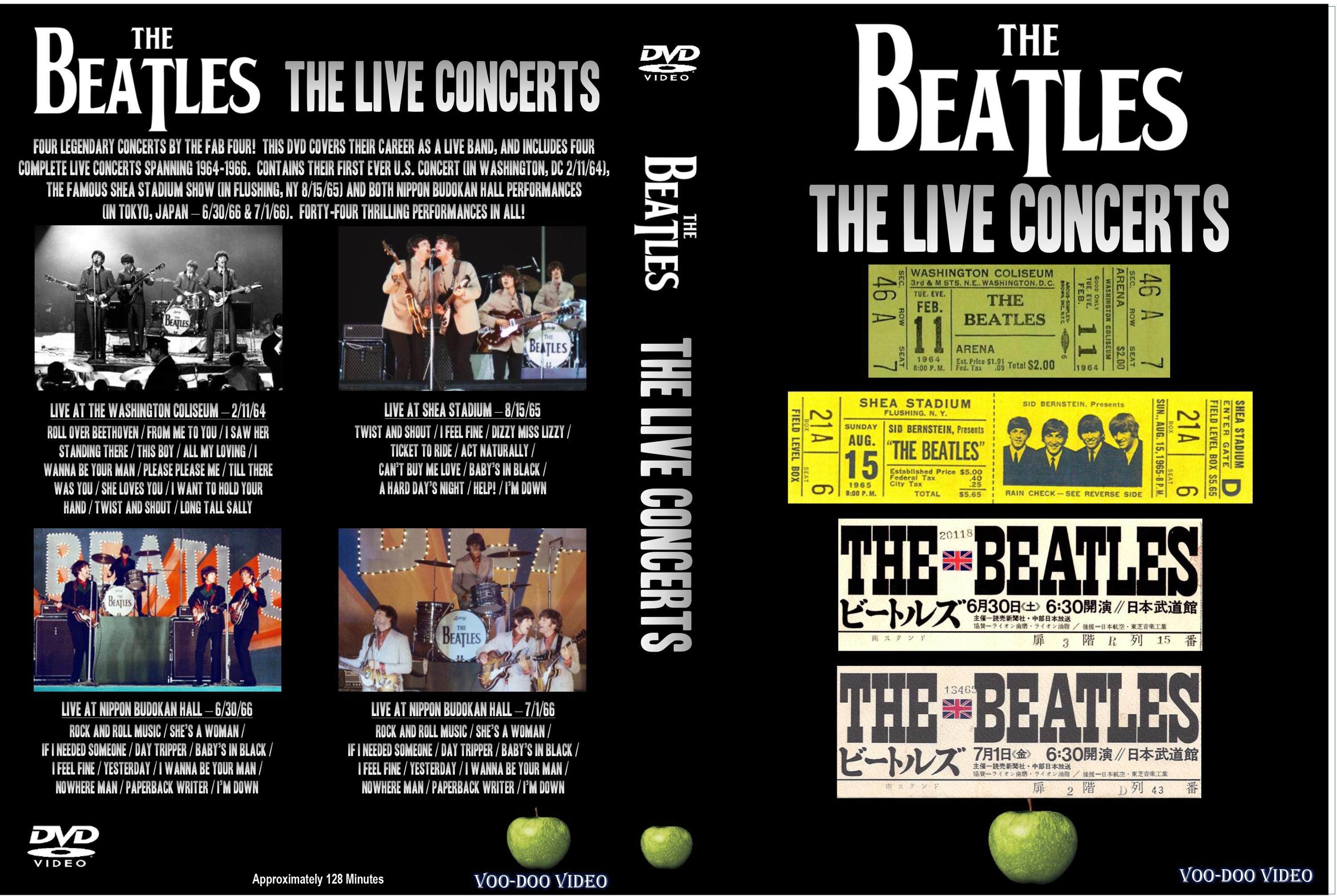 The Beatles - the Live Concerts [DVD] - 4 Complete Shows on One Disc ...