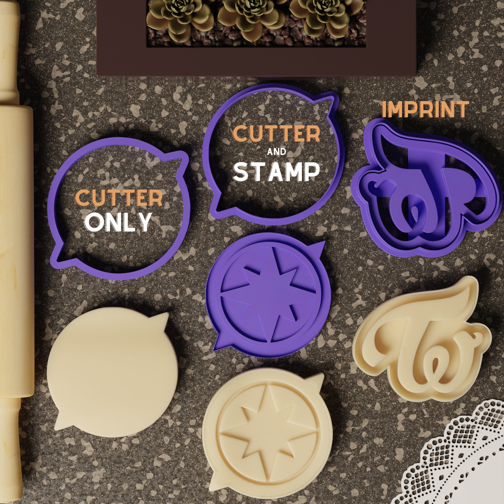 Skzoo OT8 Cookie Cutter Set of 8 | Stray Kids Clay Cutter | Kpop