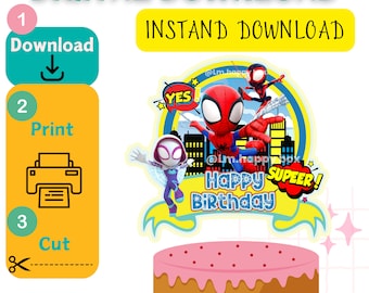 spidey and his amazing friends, spidey and his amazing friends printable, spidey and his amazing friends cake topper, spidey png