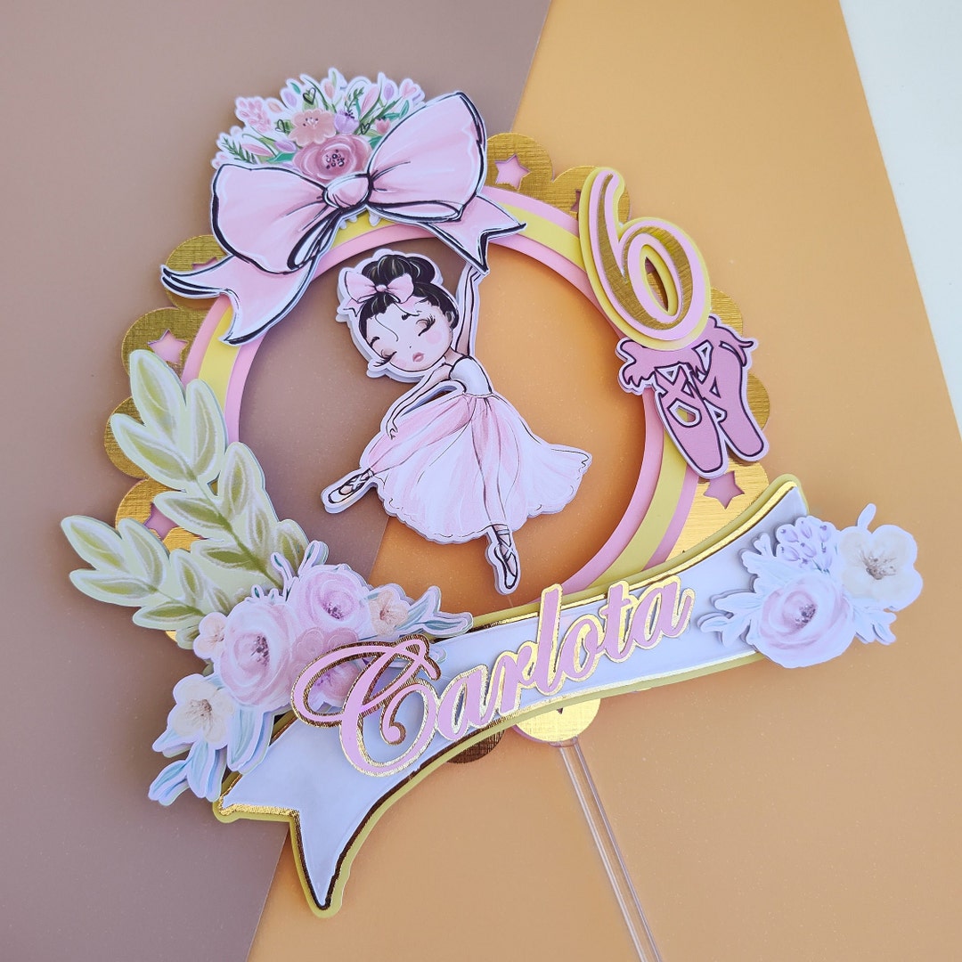 Ballet Cake Topper, Ballet Dancer Cake Topper, Ballet Cake, Ballet