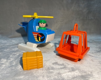 Vintage 1978 Fisher Price Helicopter Little People Quaker