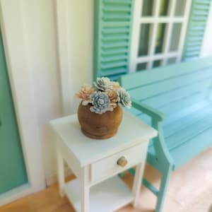 Dollhouse Miniature Floral Plant, Dollhouse Plants, Dollhouse Decorations, Mini Plants, Dollhouse Decor, 1:12 Scale Plants