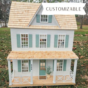 Custom Fully Furnished Dollhouse With Modern Miniature Furniture and Decor, 1:12 Scale, Perfect Gift for Girls and Women of All Ages