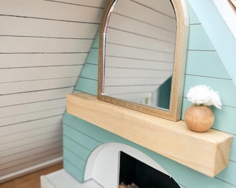 Dollhouse Miniature Arch Mirror, Dollhouse Bathroom Mirror, Mini Decor, Dollhouse Accessories, Mini Mirror, Decorative Mirror, 1:12 Scale