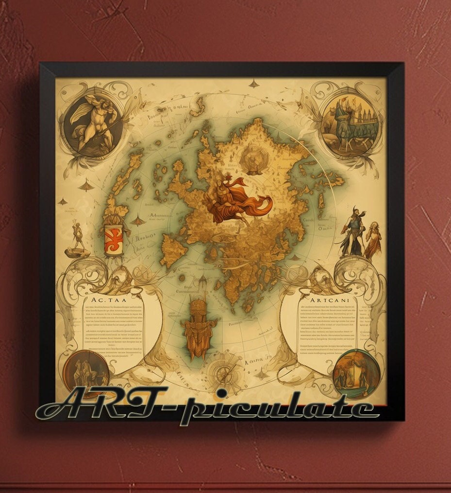 Ancient Mythical Map Digital Art - Il Fullxfull.5888089922 Cqyg 
