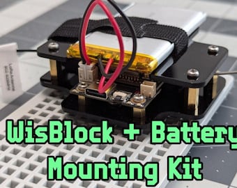 WisBlock Mounting Kit for RAK Wireless RAK19007 and Battery mount