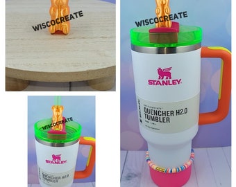 Gummy Bear Neon Stanley Straw Topper Collection