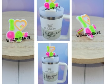 Neon 80's and 90's Stanley Straw Topper Collection