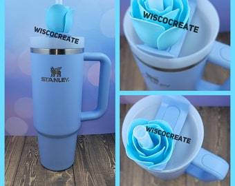 Rose Straw Topper for Stanley Color Set 3