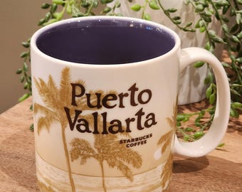 Taza Starbucks Puerto Vallarta 2011 / Taza de café de la serie Ciudad de Coleccionista / Recuerdo de viaje a México / Taza Starbucks Vintage