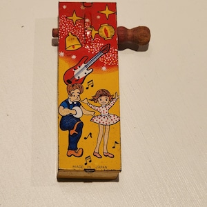 Vintage 1950s Tin Litho Party Noisemaker - Vintage Toys - New Years Party Toys -