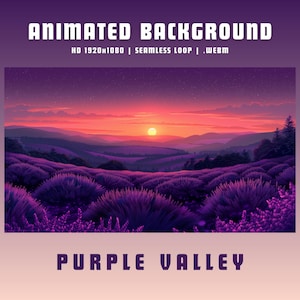 Purple animated backgrounds cute vtuber background purple overlay twitch animated overlay twitch pngtuber overlay lofi vtuber twitch overlay
