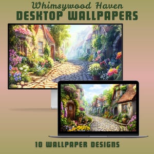 Whimsical desktop wallpaper cozy wallpaper anime laptop wallpaper lofi macbook wallpaper mac wallpaper ghibli digital wallpaper pc wallpaper