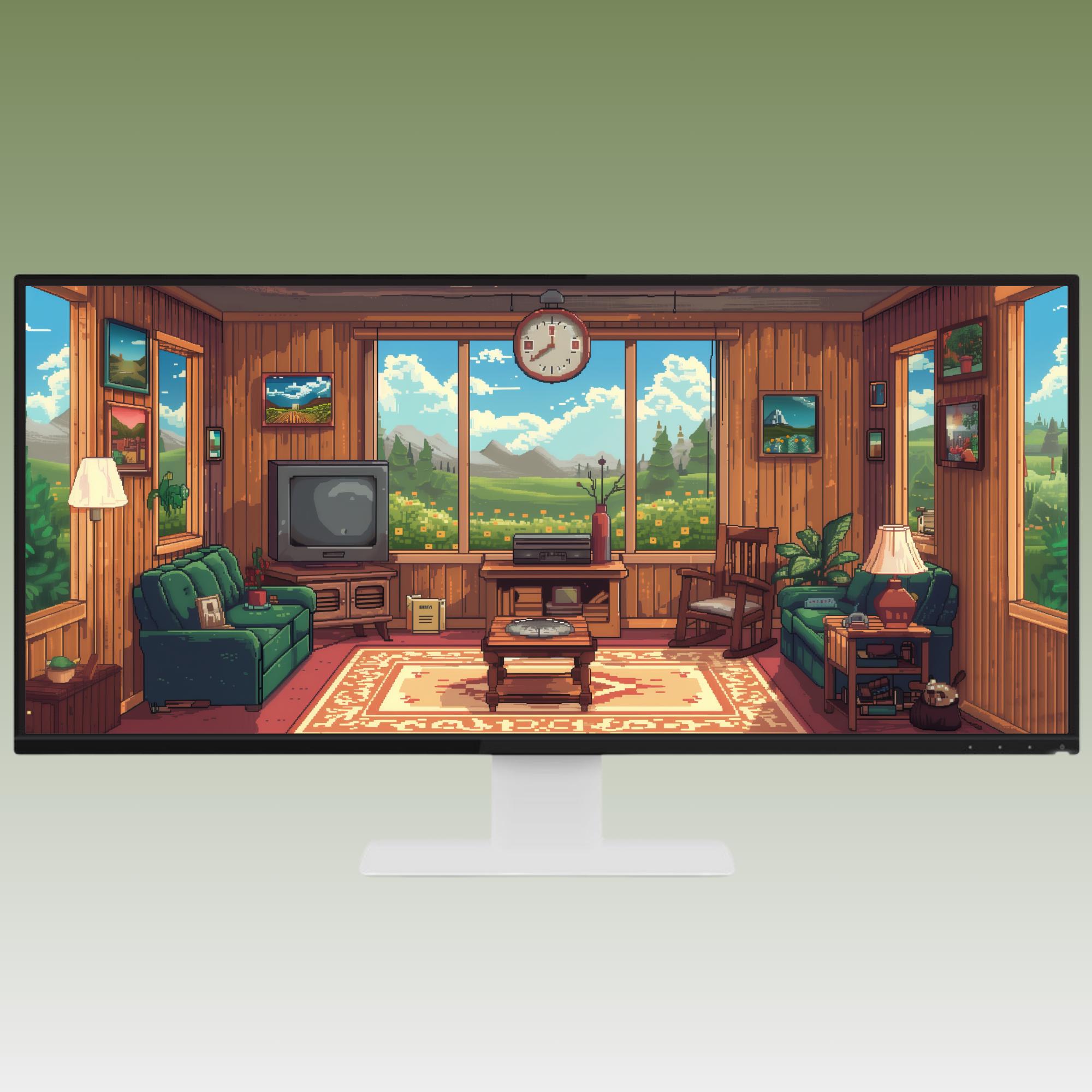 Stardew Valley Inspired Ultrawide Wallpaper Ultra Wide Wallpaper